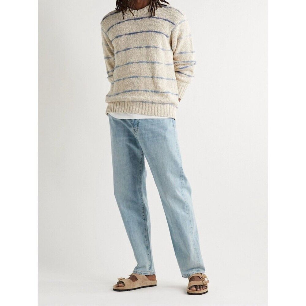 Outerknown S.E.A. Jeans Statesman Relaxed Selvedge Denim Light Wash Straight Leg